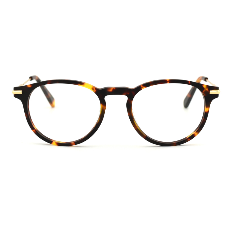 Armação de metal clássico Óculos redondos